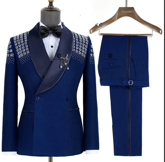 Royal Navy Beaded Tuxedo (wedding suit/coat)